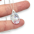 Cadena Plata + Dije Gota Swarovski Shimmer 13 X 23 mm cod4437