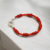 Pulsera Plata 7 Nudos Hilo Seda Rojo Suerte Proteccion Marinero cod4514 - comprar online