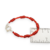 Pulsera Plata 7 Nudos Hilo Seda Rojo Suerte Proteccion Marinero cod4514 - ByMariana