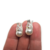 Aros Plata y Oro Lady Di Perla 10 mm Calados Mujer cod4516