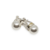 Aros Plata y Oro Lady Di Perla 10 mm Calados Mujer cod4516