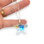 Cadena Plata + Dije Swarovski Estrella de Mar Aurora Boreal 30 mm cod4539