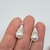 Aros Plata y Oro Lady Di con Cubic Perla 10 mm cod4548 en internet