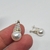 Imagen de Aros Plata y Oro Lady Di con Cubic Perla 10 mm cod4548