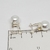 Aros Plata y Oro Lady Di con Cubic Perla 10 mm cod4548