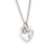 Dije Corazon Swarovski Elements Transparente MoonLight 10 mm Plata 925 (Sin Cadena) cod4586 - ByMariana