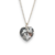 Dije Corazon Swarovski Elements Plateado Gris CAL 10 mm Plata 925 (Sin Cadena) cod4579 en internet