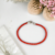 Pulsera Plata Hilo Seda Rojo Bebe Proteccion Niño cod4418 - comprar online