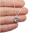 Imagen de Dije Corazon Swarovski Elements Plateado Gris CAL 10 mm Plata 925 (Sin Cadena) cod4579