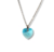 Dije Corazon Swarovski Elements Celeste 10 mm Plata 925 (Sin Cadena) cod4582 - tienda online