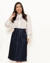 Saia Jeans Midi