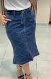 Saia Jeans Brilho