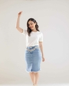 Saia Jeans Midi