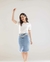 Saia Jeans Midi