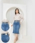 Saia Jeans Midi com Cinto