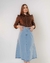 Saia Midi Rute em Denim na internet