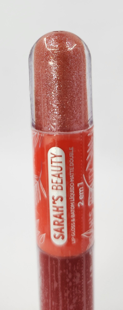 Imagem do Lip Gloss e Batom Líquido Matte Double Sarah's Beauty