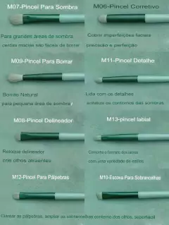 Kit de Pincéis de Maquiagem Homesen - 13 Peças com Bolsa de Armazenamento na internet