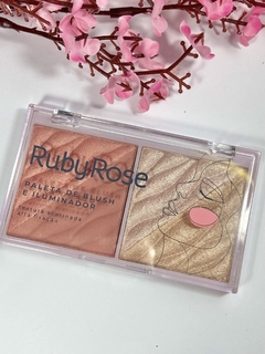 Paleta de Blush e Iluminador - Ruby Rose