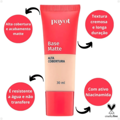 Base Matte Alta Cobertura - Payot - loja online