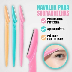 KIT C/ 03 NAVALHAS PARA SOBRANCELHA EYEBROW RAZOR - comprar online