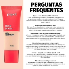 Base Matte Alta Cobertura - Payot - Puro Encanto