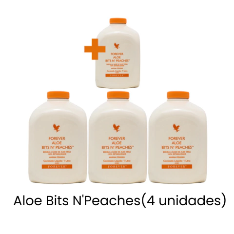 Forever Aloe Bits N'Peaches (Kit com 4 unidades) - comprar online