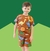 CONJUNTO DINO MARROM - comprar online