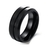 Anel Masculino 8mm Tungstênio Preto - comprar online