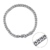 Pulseira Corrente 5mm Elo Grumet Fino Prateado - comprar online