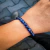 Pulseira Pedra Natural Olho de Tigre Azul - comprar online