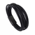 Pulseira Masculina Veneza Couro Preto - comprar online