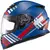 CAPACETE TEXX FECHADO WING GRID AZUL VERM BRANCO - comprar online