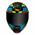 CAPACETE RAZOR SHARP BLK HV/YLW/HV-ORG - FC MOTO PEÇAS