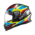 CAPACETE TEXX FECHADO HAWK RIDE AZUL VERD VERM PRETO