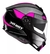 CAPACETE XTROY MODULAR RMC PRETO/ROSA - loja online