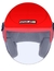 CAPACETE SPARK JET SOLID VERMELHO - comprar online