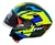 CAPACETE X OPEN UP FOX AMARELO COM AZUL - comprar online