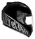 CAPACETE SPARK BLACK EDIT. 3 - PRETO/ PRATA - FC MOTO PEÇAS