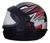 CAPACETE AUTOMATICO STYLE PTO/VERM - FC MOTO PEÇAS