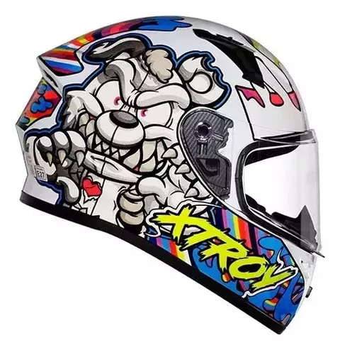 CAPACETE X TROY FF 526 TED BRANCO