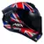 CAPACETE DRAKEN UK BRILHO PRETO/VERMELHO/AZUL - comprar online