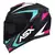 CAPACETE ASX EAGLE STREET BRILHO PRETO/TIFFANY/ROSA - comprar online