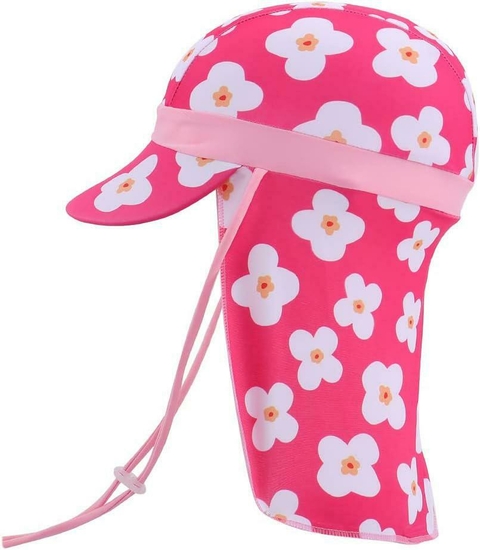 GORRO LARGO UV FLORES - comprar online