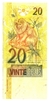 NVS-BILLETE BRASIL 20 REALES (2002-2010) MICO-LEÓN DORADO en internet