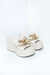 Lali - Tamanco Plataforma Corrente Feminino Off White