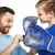 Adultos luvas de boxe exercícios couro do plutônio luvas de luta crianças tre - comprar online