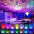 Novo led estrelado galáxia projetor luz noturna presente da criança usb bluetooth