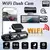 1080p wifi câmera dupla traço cam para carros, frente e dentro, câmera do car