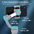 Handheld Gimbal Estabilizador para Celular, 3 Eixos, Luz de Preenchimento, Rastr
